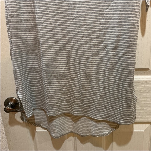 NEW Anthropologie Striped Tee Dress Summer t-shirt ANTHRO Size XS white grey - Picture 7 of 7